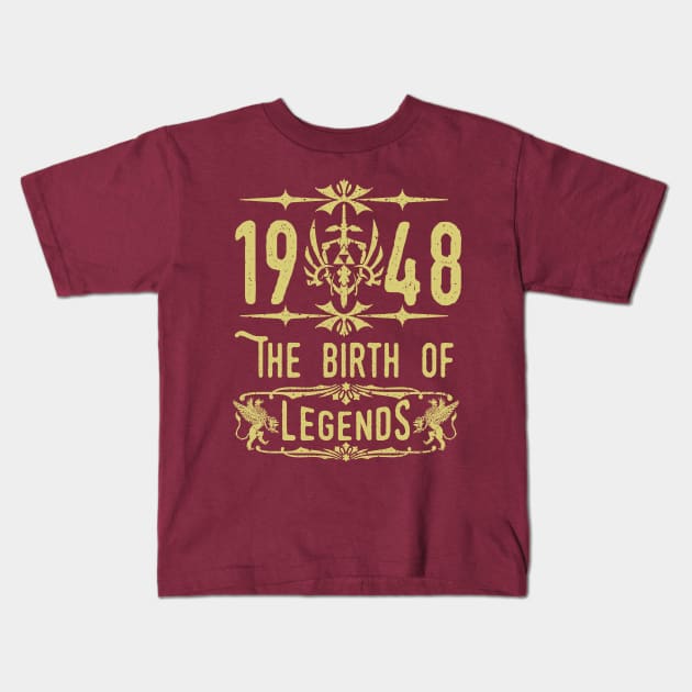 1948 The birth of Legends! Kids T-Shirt by variantees